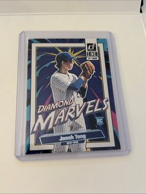 Panini Diamond Marvels Jonah Tong Baseball Card - Blue, Yellow, White
